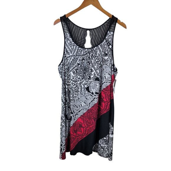 NEW Apt 9 Nightgown size XL Dress Pink Lace Back Lightweight Flowy Stretchy Pink - Picture 2 of 7